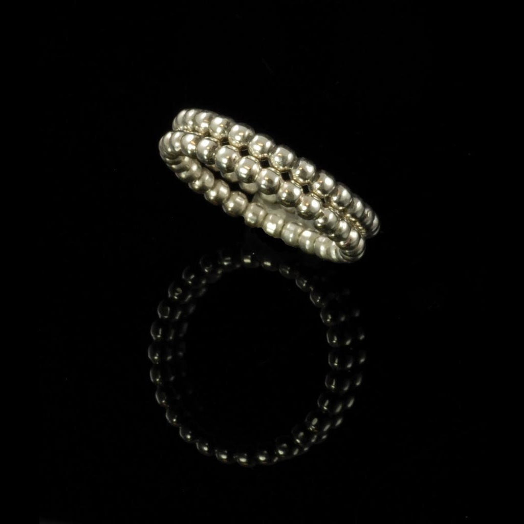 Sterling Silver Bead Ring